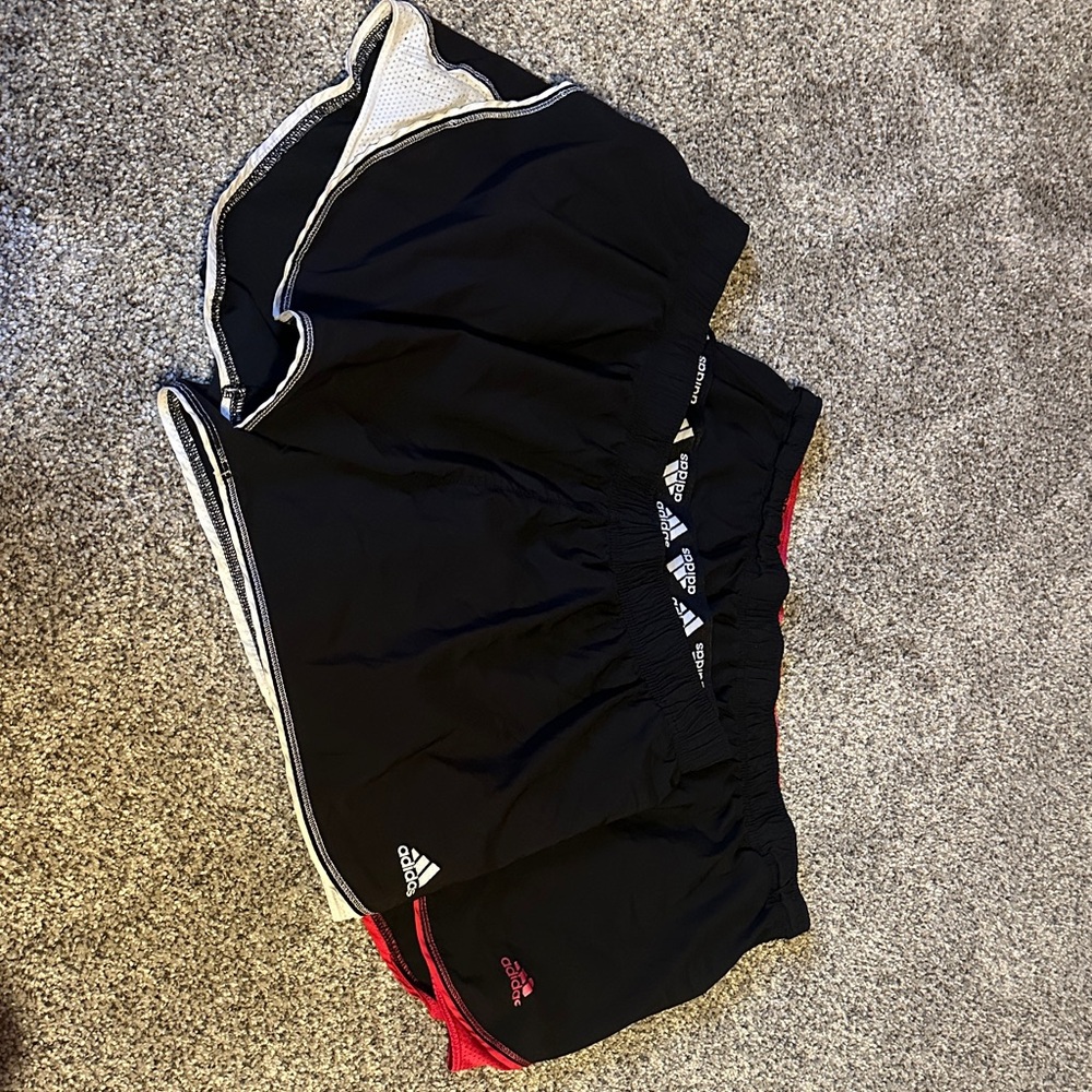 Adidas Black and White Sports Shorts